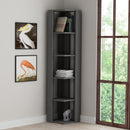 Libreria angolare 34x34x161 cm Nati antracite 5 ripiani-1