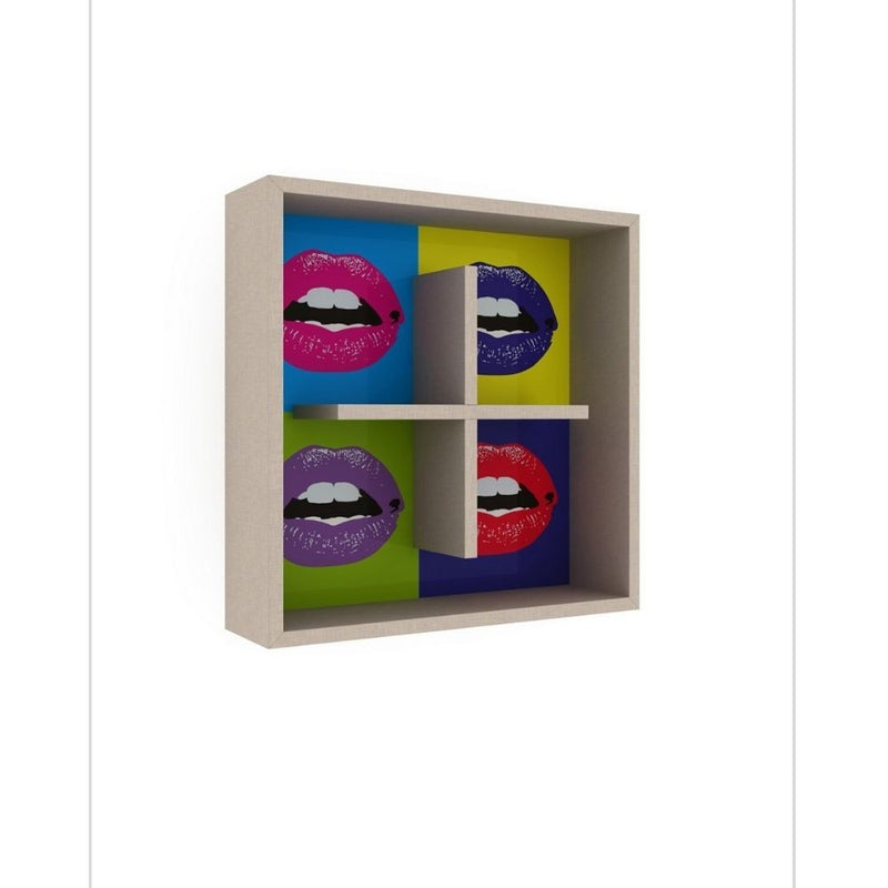 Libreria pensile Kiss 60x60x16 cm-1