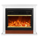 Camino Elettrico da Pavimento 70x80x30 cm Effetto Fiamma 1500W Sting & Mars-2