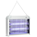 Zanzariera Elettrica 2 Lampade 20W in ABS e Metallo Bianca-1