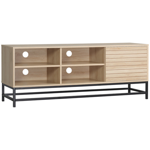 acquista TV-Schrank max 60" mit 4 Einlegeböden und Schrank mit 2 Ebenen 140 x 40 x 55,3 cm aus MDF und Stahl