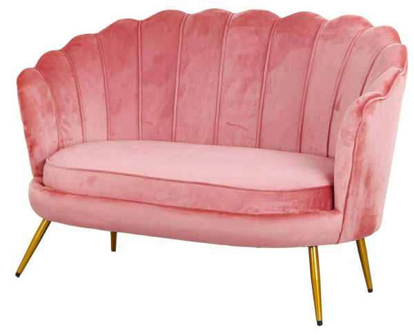 acquista 2-Sitzer-Sofa 128 x 85 cm in magentafarbenem Samt