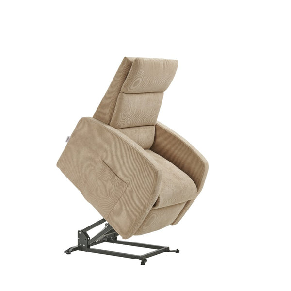 sconto Poltrona Alzapersona Elettrica 2 Motori 72x111x86 cm Martina in Microfibra Dispositivo Medico 1 Beige