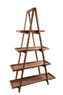 Scaffale Portavasi 4 Livelli 120x43 H 182 cm Legno-1