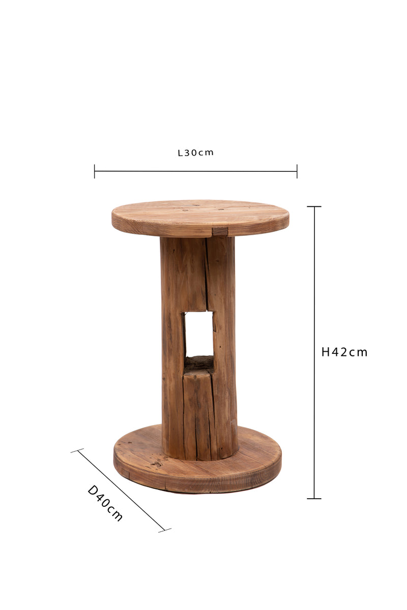 Alzata Tavolo Legno 30x H 42 cm-3