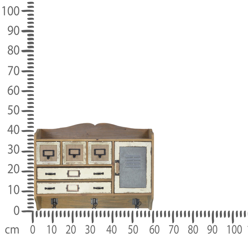 Mensola Pensile con Ganci H 60 cm-5