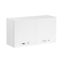 Mobile sopracappa 90x32x49H cm bianco frassinato-1