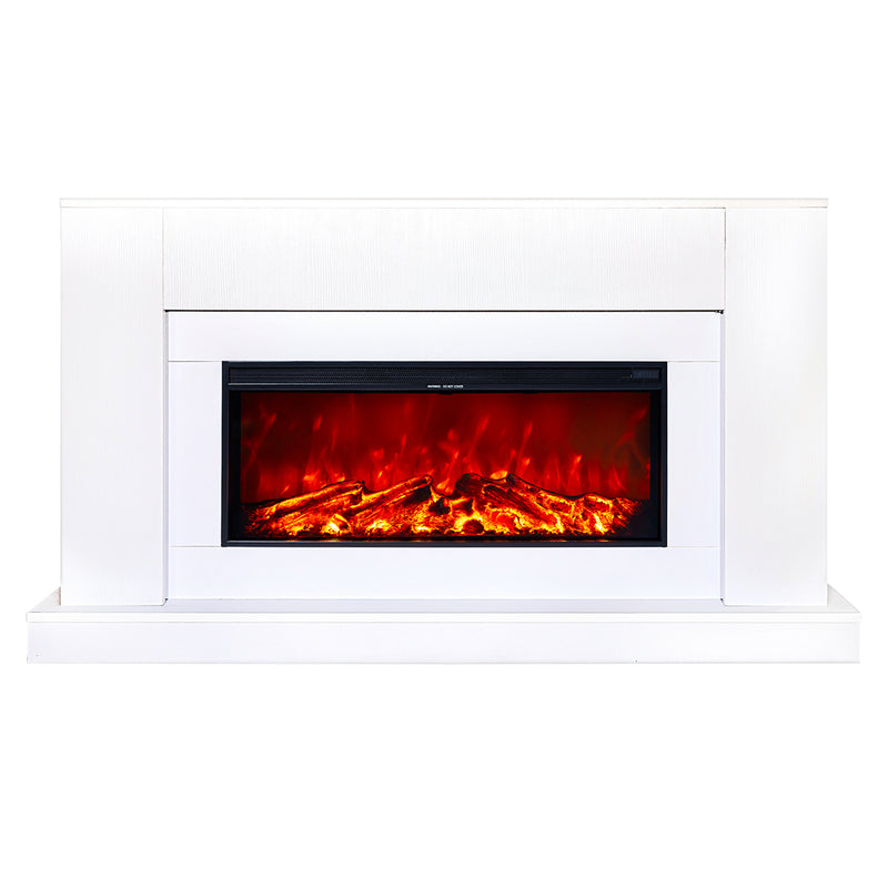 Camino Elettrico da Pavimento 90x160x27 cm Effetto Fiamma 1500W Pascal & Tasmania-4