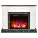 Camino Elettrico da Pavimento 85x110x27 cm Effetto Fiamma 1500W Madeira lux & Lorance-7