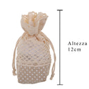 Set 12 Sacchetto con Pizzo Misure 55x55 cm-2