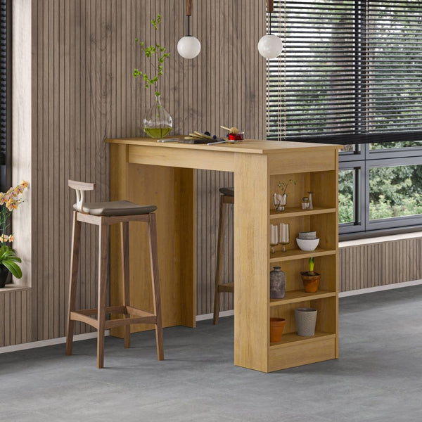 Tavolo da Pranzo Penisola 117x54x101,8 cm in MDF Swallow Rovere online