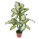 Pianta Artificiale Aglaonema in Vaso con 22 Foglie H 100 cm-1