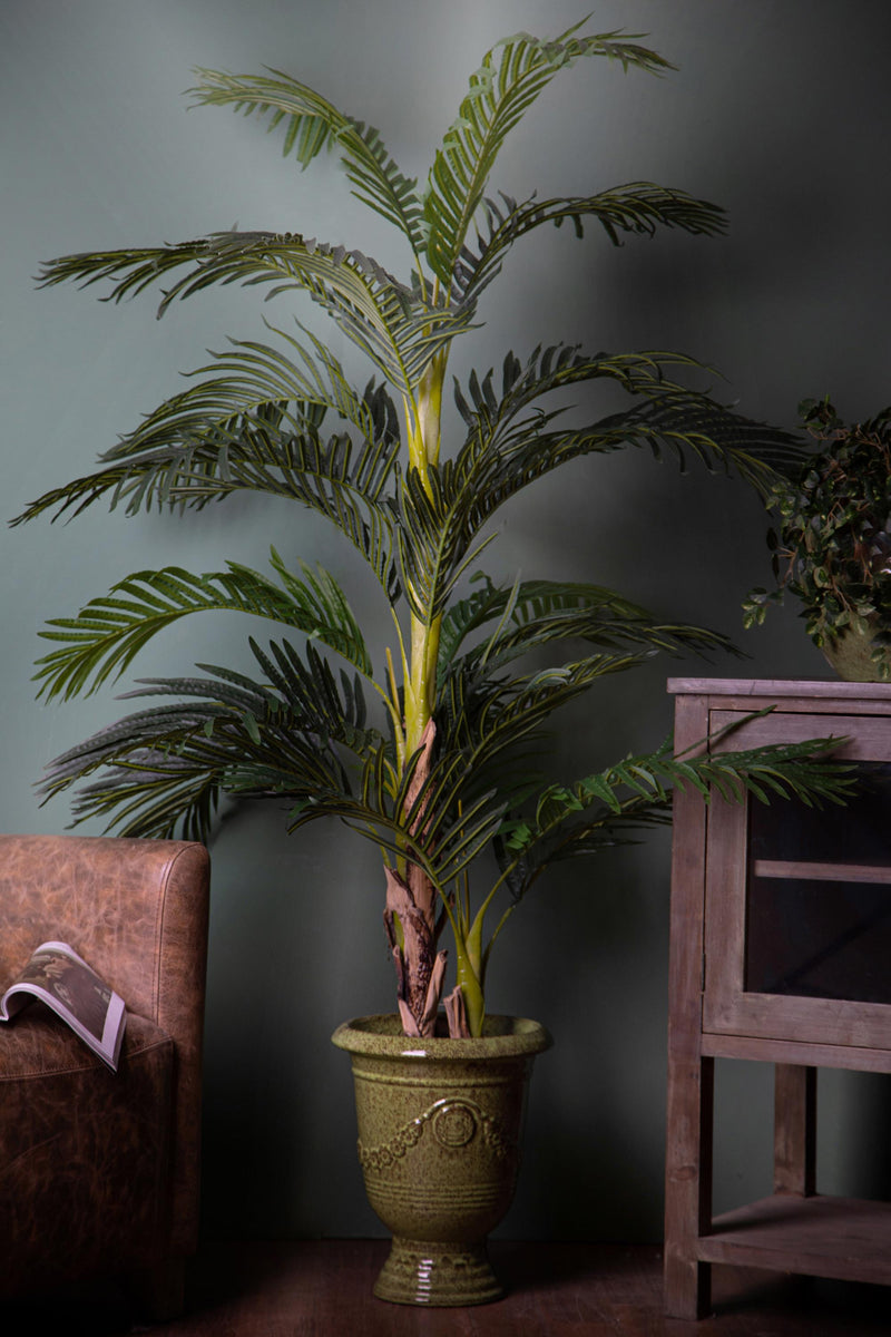 Pianta Artificiale Areca con Vaso H 190 cm -2