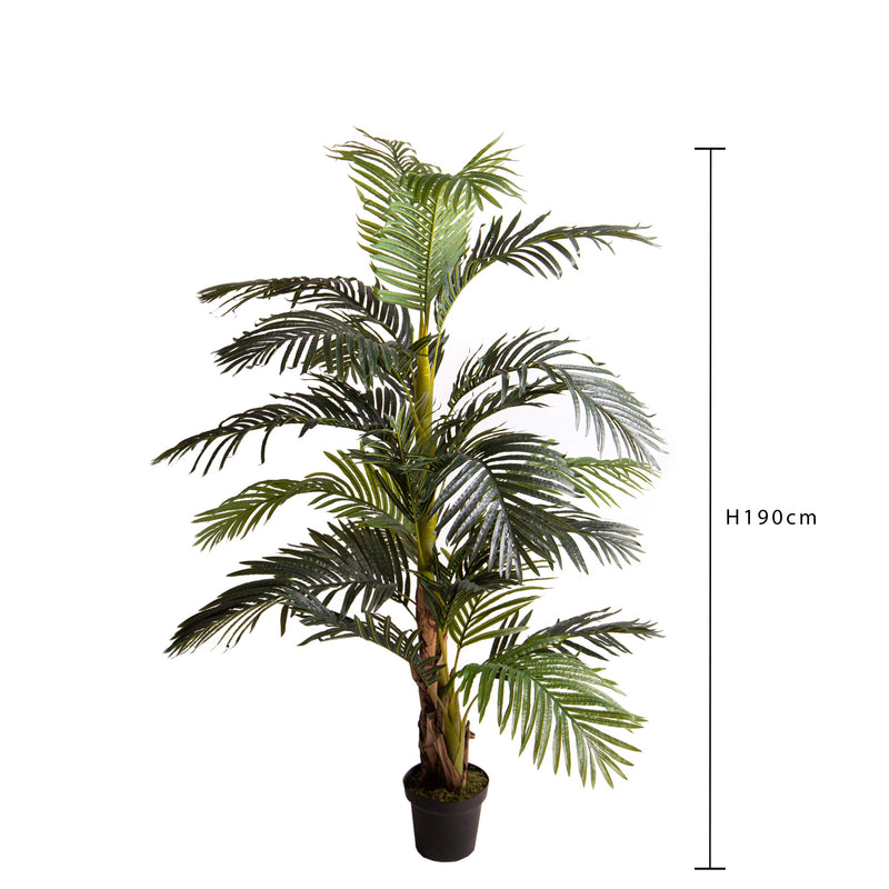 Pianta Artificiale Areca con Vaso H 190 cm -3