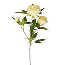 Set 3 Rami Artificiali Peonia con 3 Fiori H 74 cm-1