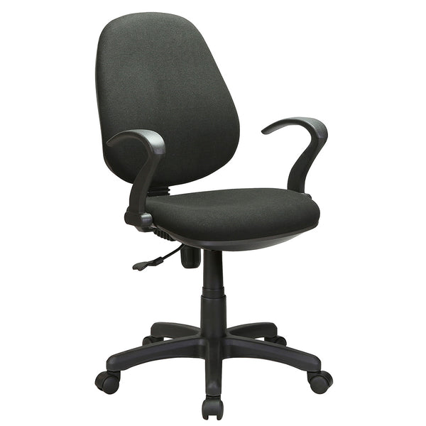 prezzo Task Armchair Chair aus schwarzem Stoff für das Büro