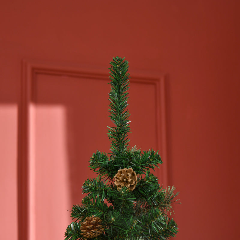 Albero di Natale H195 cm 556 Rami con Pigne Decorative Verde-9