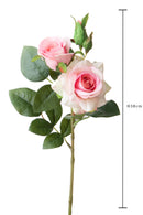 Set 8 Rose Artificiali Real Touch per 4 38 cm -2