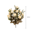 Set 2 Bouquet Artificiali di Rose Dry H 40 cm-2