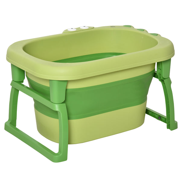 Vaschetta Bagnetto per Bambini 75,3x55,4x43 cm Antiscivolo Pieghevole Verde online