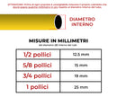 Tubo da Giardino per Irrigazione 4 Strati in PVC Antitorsione Match Giallo Varie Misure-3