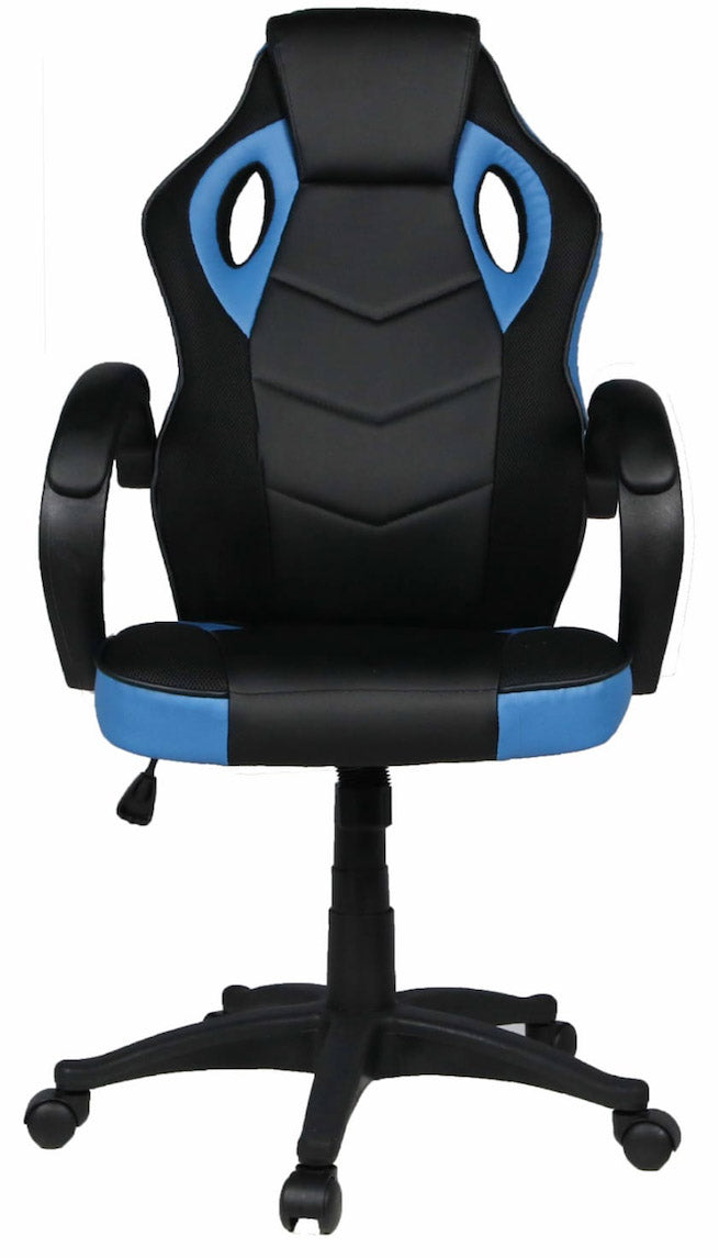 Sedia Gaming 59x120 cm in Similpelle Blu-5