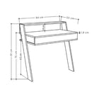 Scrivania da parete 94x50x91 cm Cowork antracite con cassetto-6