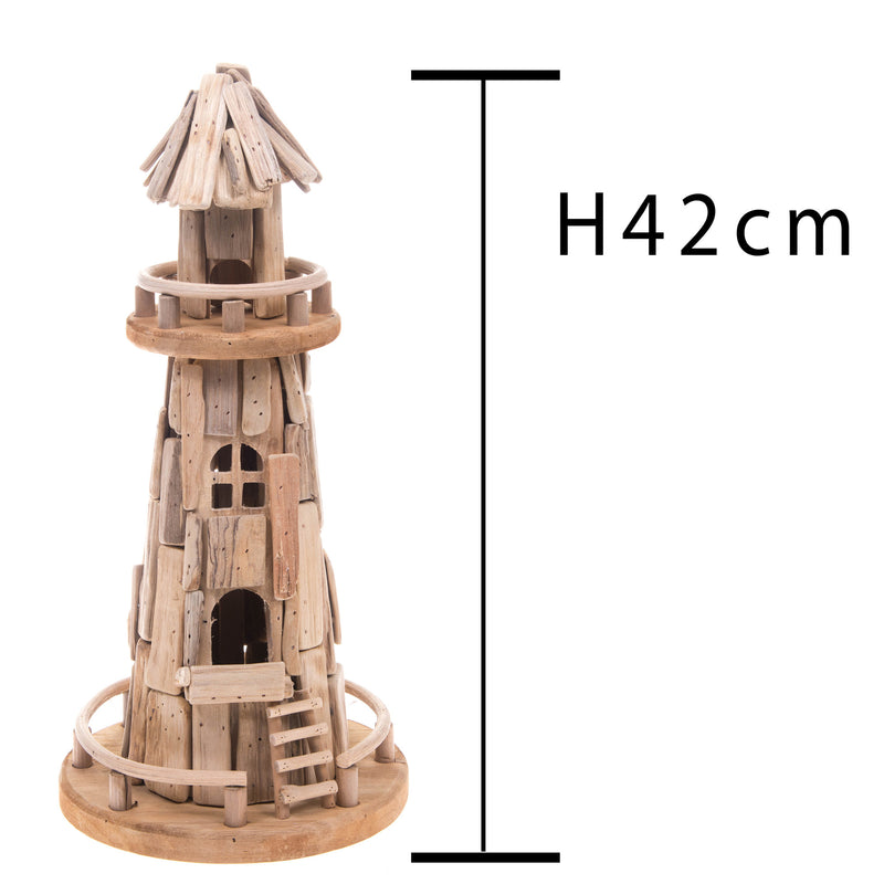 Modellino Faro in Legno H 42 cm-3