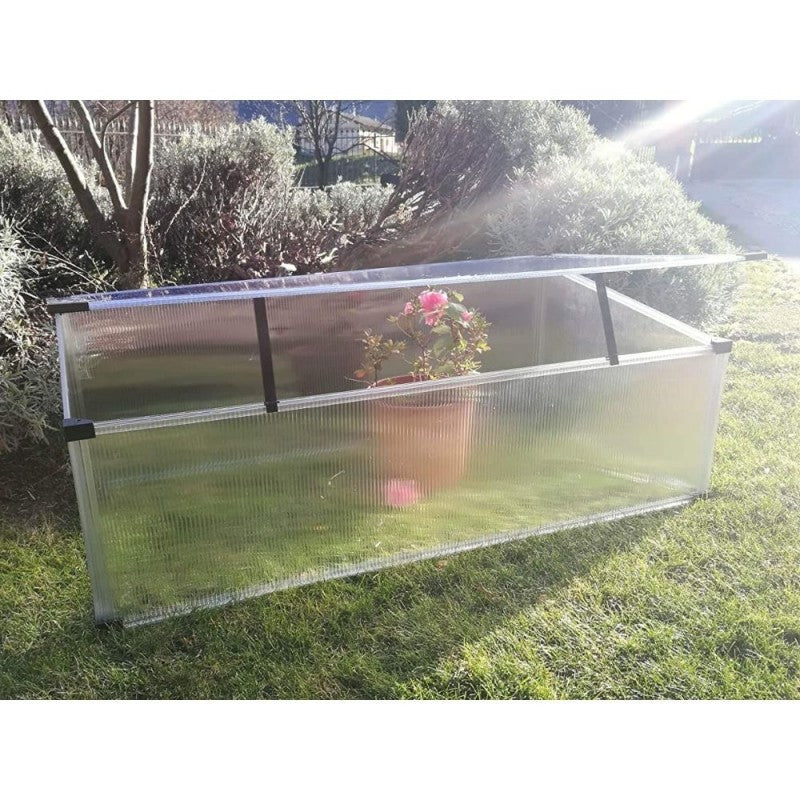 Serretta da Giardino Slide and Grow 2Squared in Policarbonato 97x57 cm x 28/37h cm-4