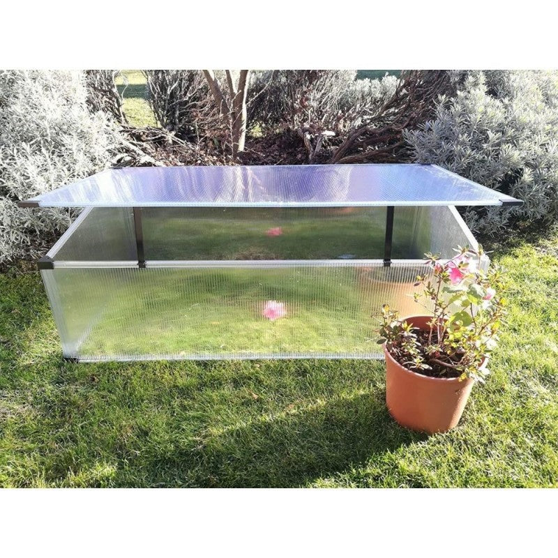 Serretta da Giardino Slide and Grow 2Squared in Policarbonato 97x57 cm x 28/37h cm-2