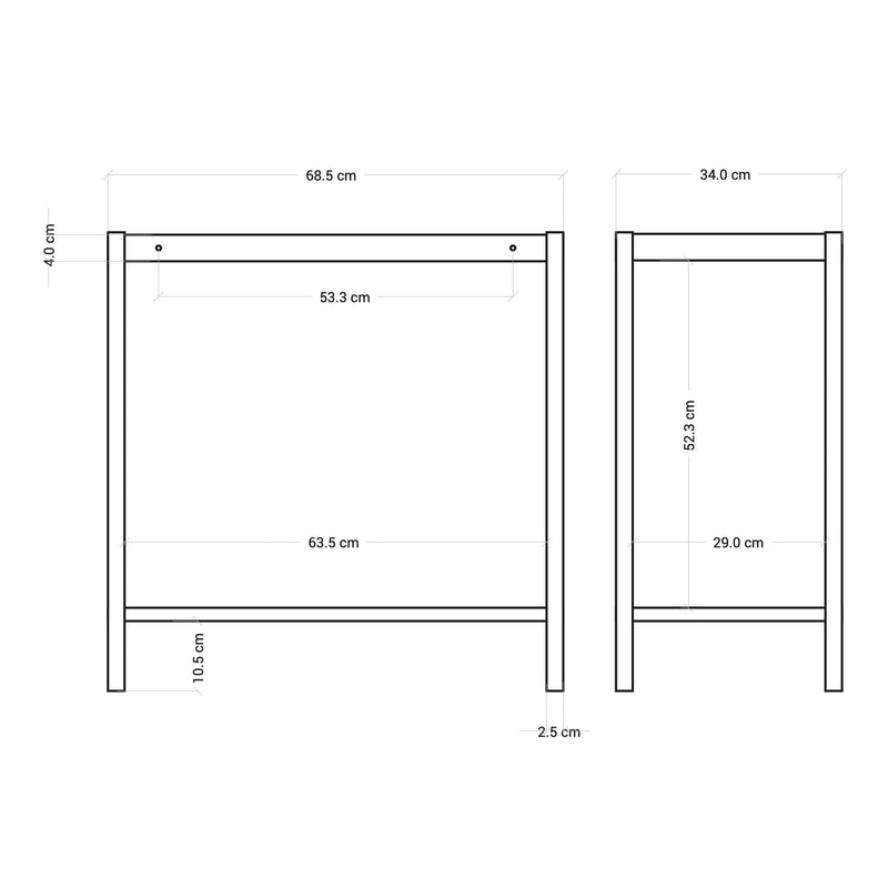 Supporto per Lavello da Giardino in Metallo Sup.ponimi XL Nero-3