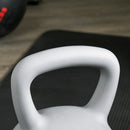 Kettlebell per Allenamento 12 Kg in PVC e Sabbia Metallica Grigio-7