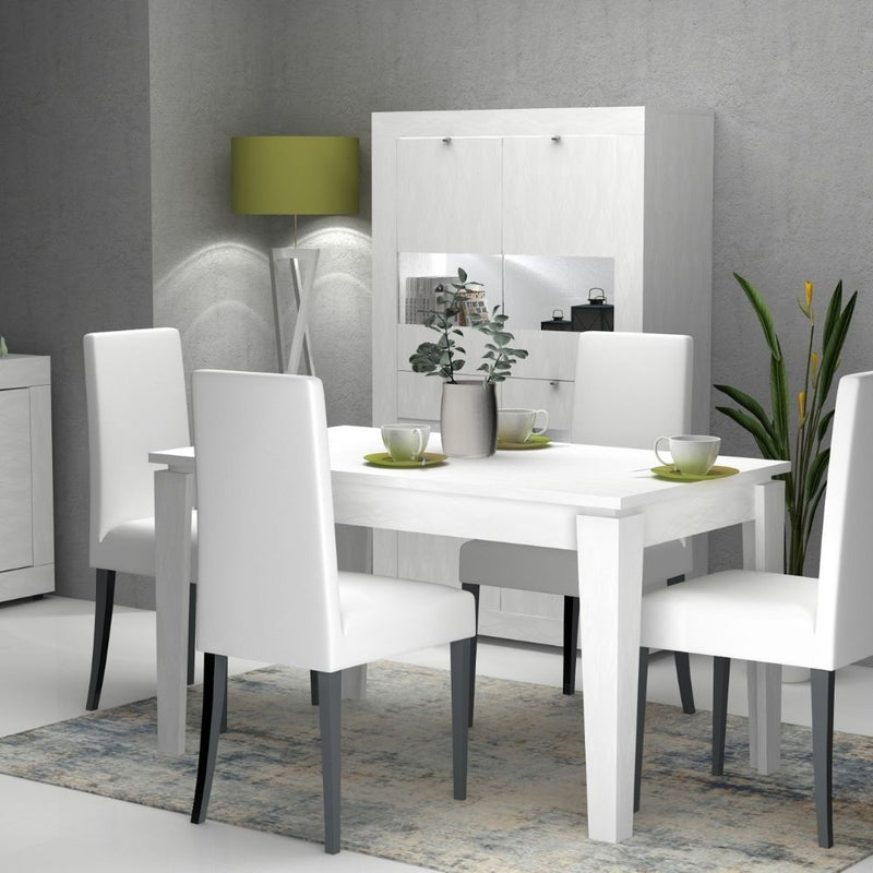 Tavolo allungabile 140/180x80 cm Tolmen bianco larice-2