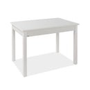 Tavolo rettangolare Firenze 110x70 cm bianco frassinato-1