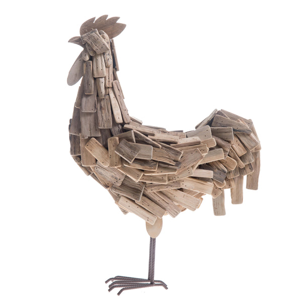 prezzo Gallo Decorativo in Legno H 52 cm