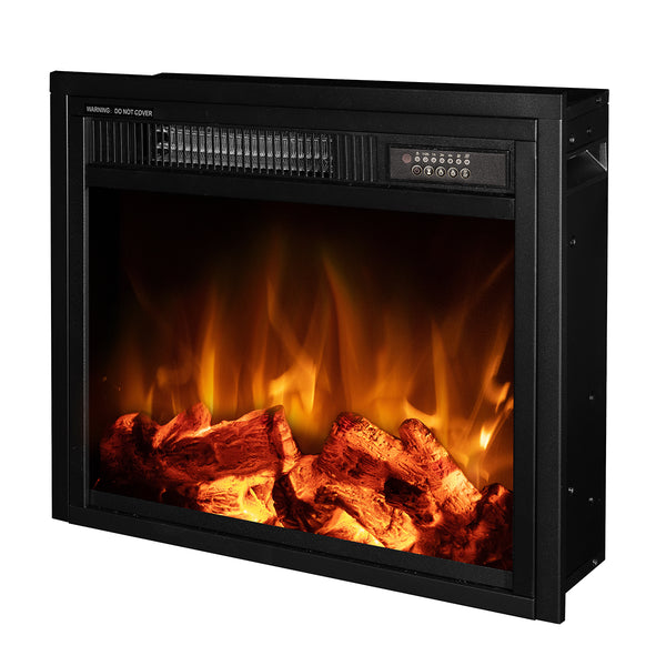 Camino Elettrico da Incasso 42,9x48,6x15,3 cm Effetto Fiamma 1100W Dionis Nero acquista