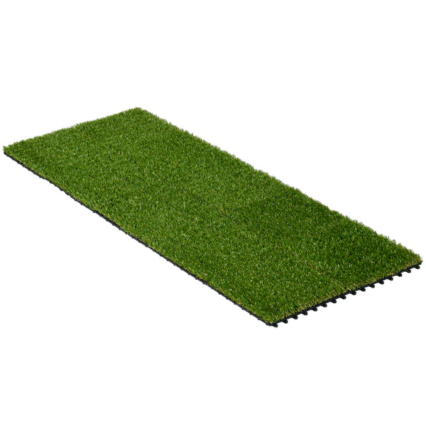 online Set 10 Piastrelle Prato Artificiale per Giardino 30x30 cm Erba Sintetica Verde