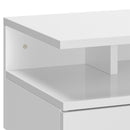 Set 2 Comodini Sospesi 35x32x22,5 cm in Legno  Bianco Lucido-6