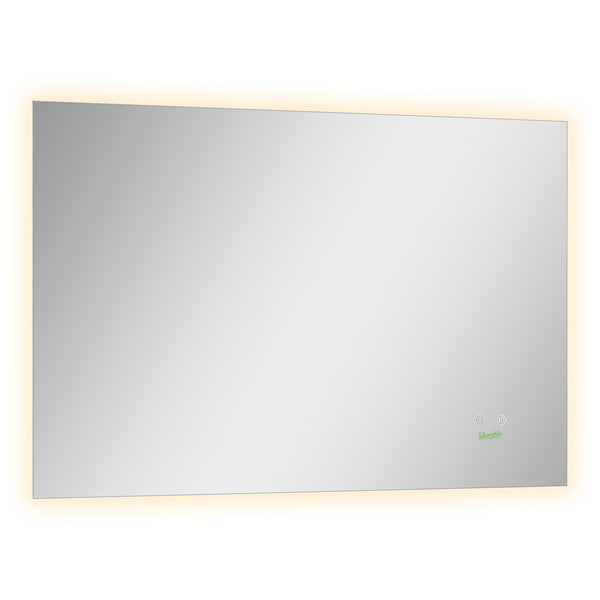 Specchio da Bagno 90x60 cm con Cornice a LED Argento online