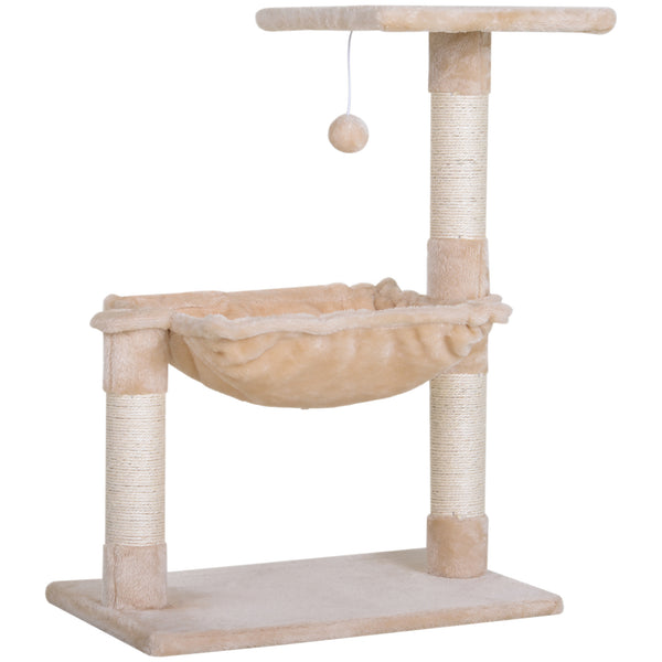 online Torre Tiragraffi per Gatti 50x36x70 cm in Legno e Peluche Beige