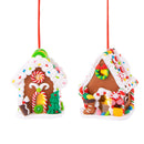 Set di 4 Casette Ginger Bread con Led H9,5 cm -1