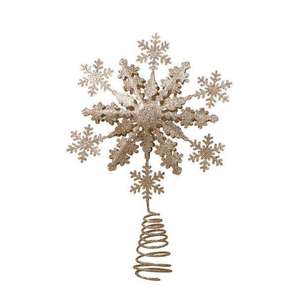 Set 2 Schneeflockenspitze 30,5 cm Gold prezzo