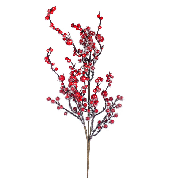 prezzo Set 4 Äste Ilex Frozen 70 cm Rot