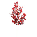 Set 6 Rami Tralcio Bacche e Ilex H76 cm Rosso-1