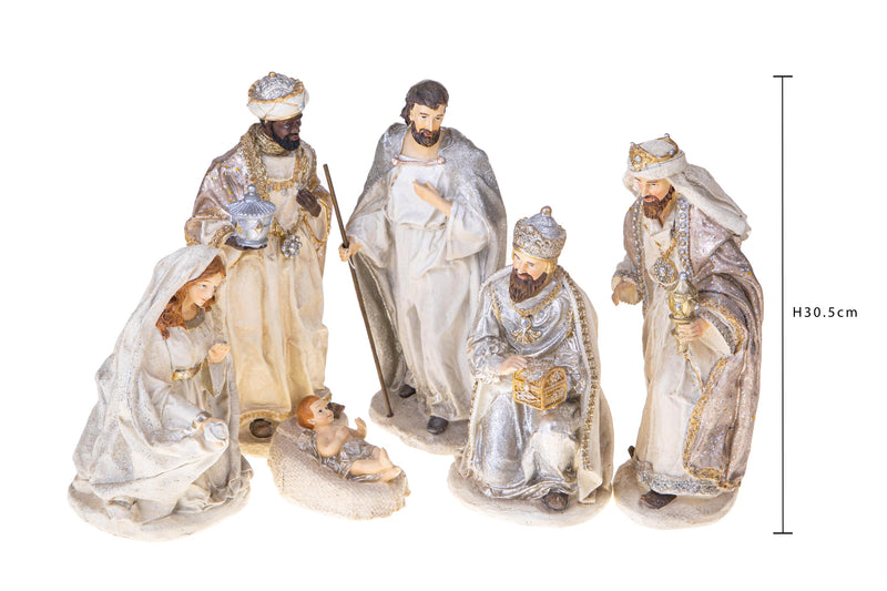 Natività 6 Personaggi H30,5 cm in Resina-2