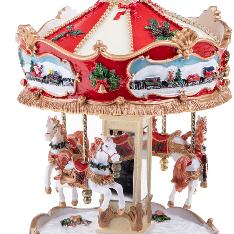 Carosello Natale con musica e movimento 24,5 cm -5