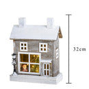 Casina con Luci H32 cm in Legno e Plastica-2