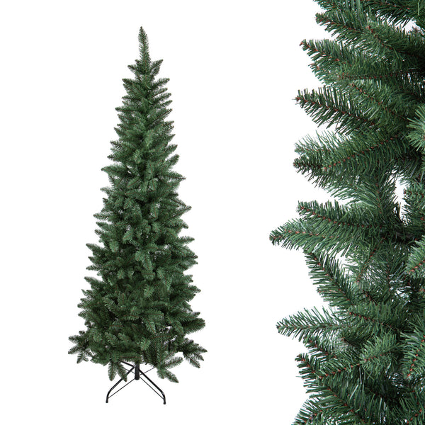 sconto Künstlicher Weihnachtsbaum H210 cm Douglasie Slim 669 Tips Grün