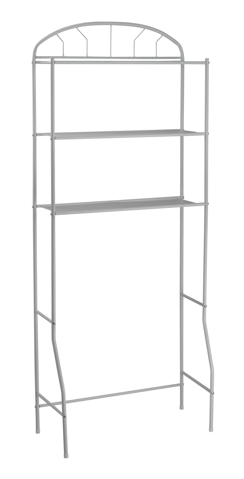 Scaffale Sopra Lavatrice Salvaspazio 62x32x170 cm in Metallo Bianco-1