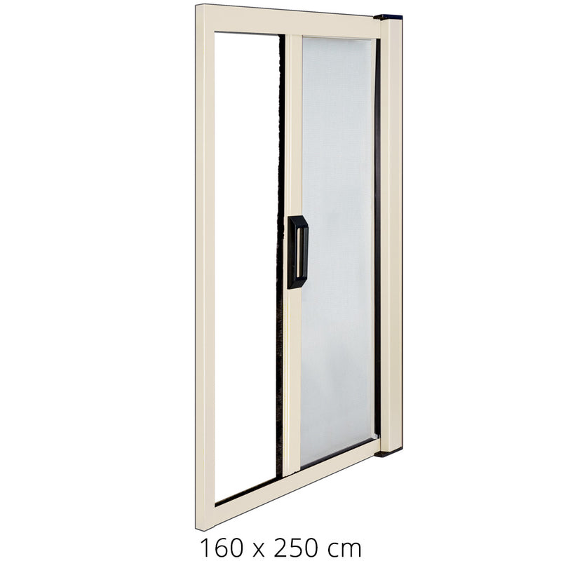 Zanzariera Avvolgibile Avorio per Porta e Balcone a Molla 160X250Cm-1